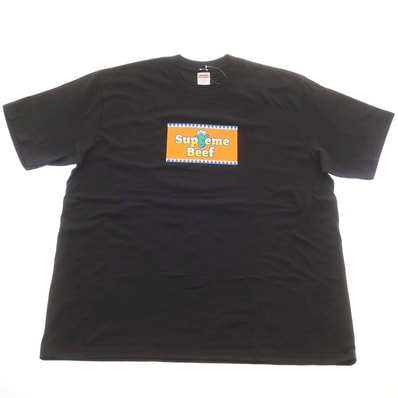 【中古】シュプリーム Supreme 2025年春夏 Beef Tee クルーネック 半袖Tシャツ ブラック【サイズXL】【メンズ】