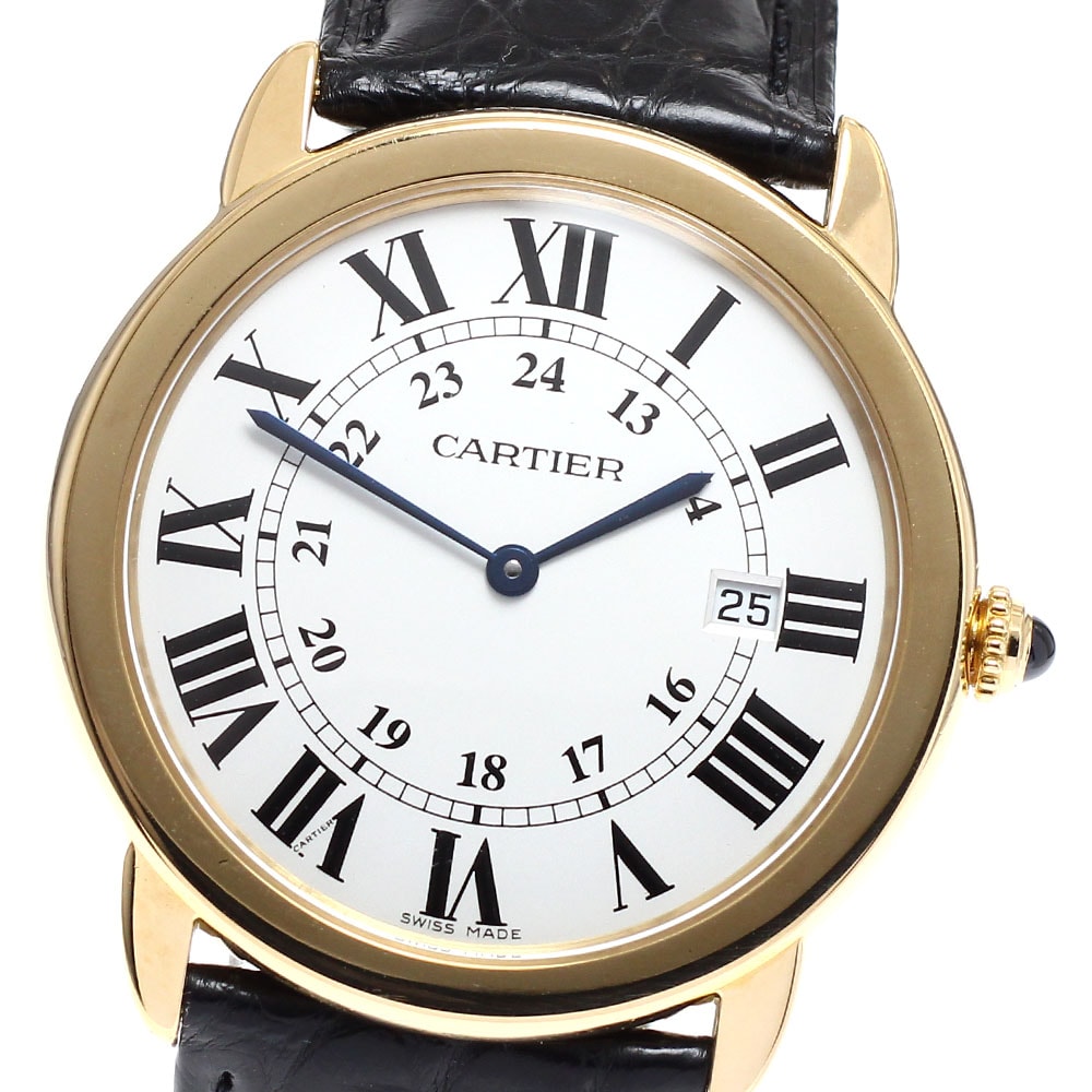 カルティエ ロンドソロ LM K18YG W6700455 メンズ 【中古】