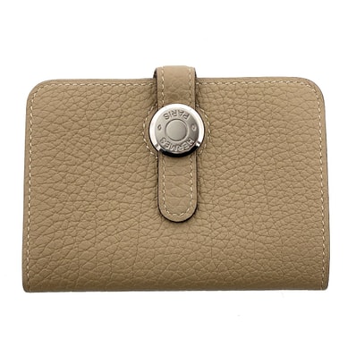 HERMES エルメス 名刺入れ ドゴン カードケース ベージュ C刻印 ユニセックス【中古】
