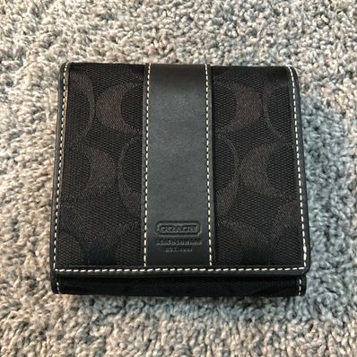 コーチ Wホック 財布 ブラック