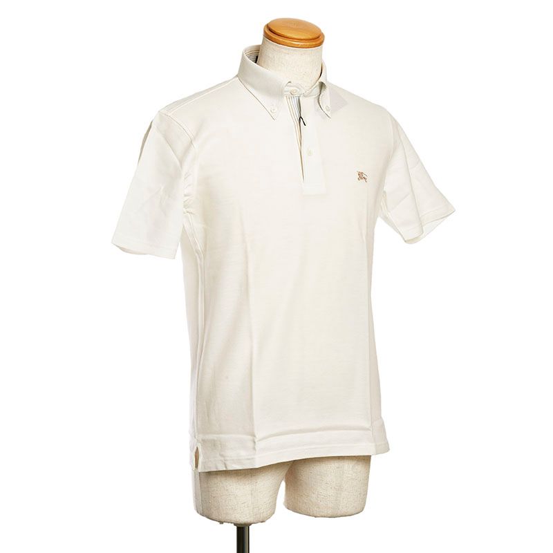 美品 バーバリー 半袖 ポロシャツ サイズM コットン メンズ BURBERRY