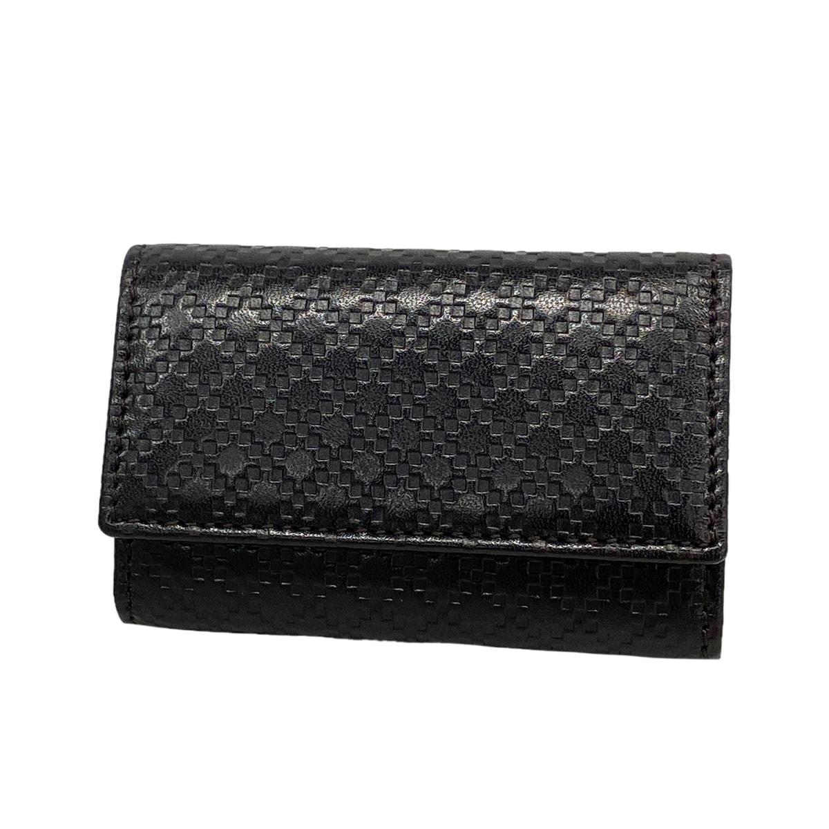 【6ke5169】グッチ キーケース ディアマンテ 250469 レザー ブラック シルバー金具【中古】メンズ レディース ユニセックス