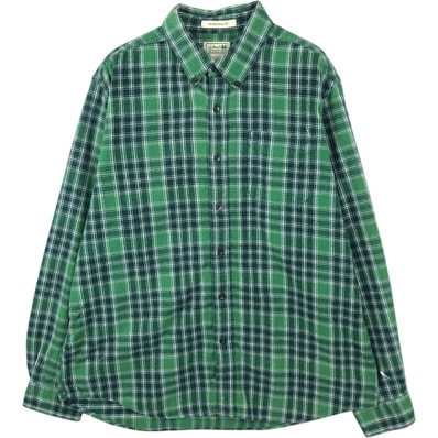 古着 エルエルビーン L.L.Bean TRADITIONAL FIT 長袖 フランネルチェックシャツ メンズL相当/eaa650283