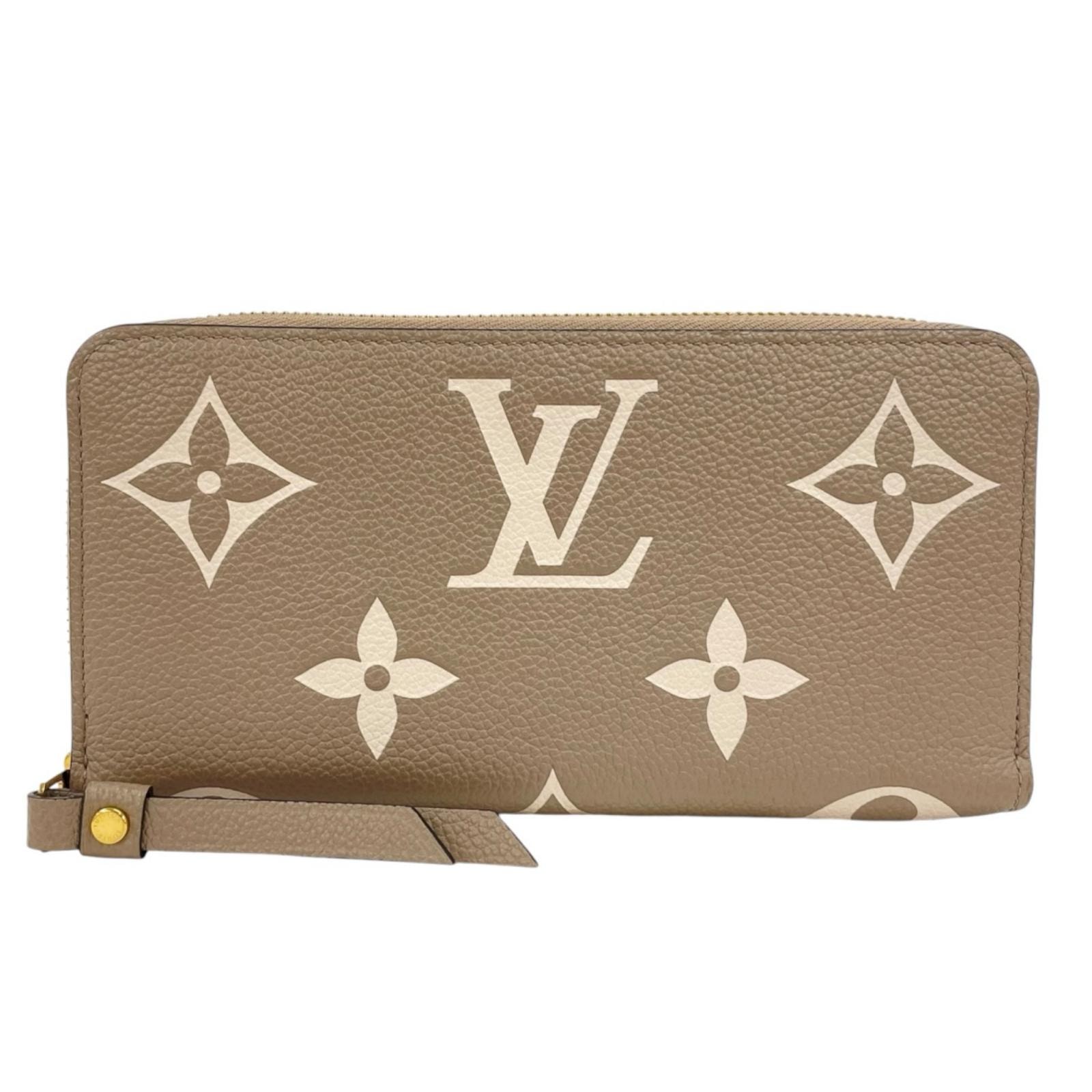 ルイヴィトン ジッピー・ウォレット バイカラー モノグラムアンプラント 長財布 M69794 レディース LOUIS VUITTON  中古