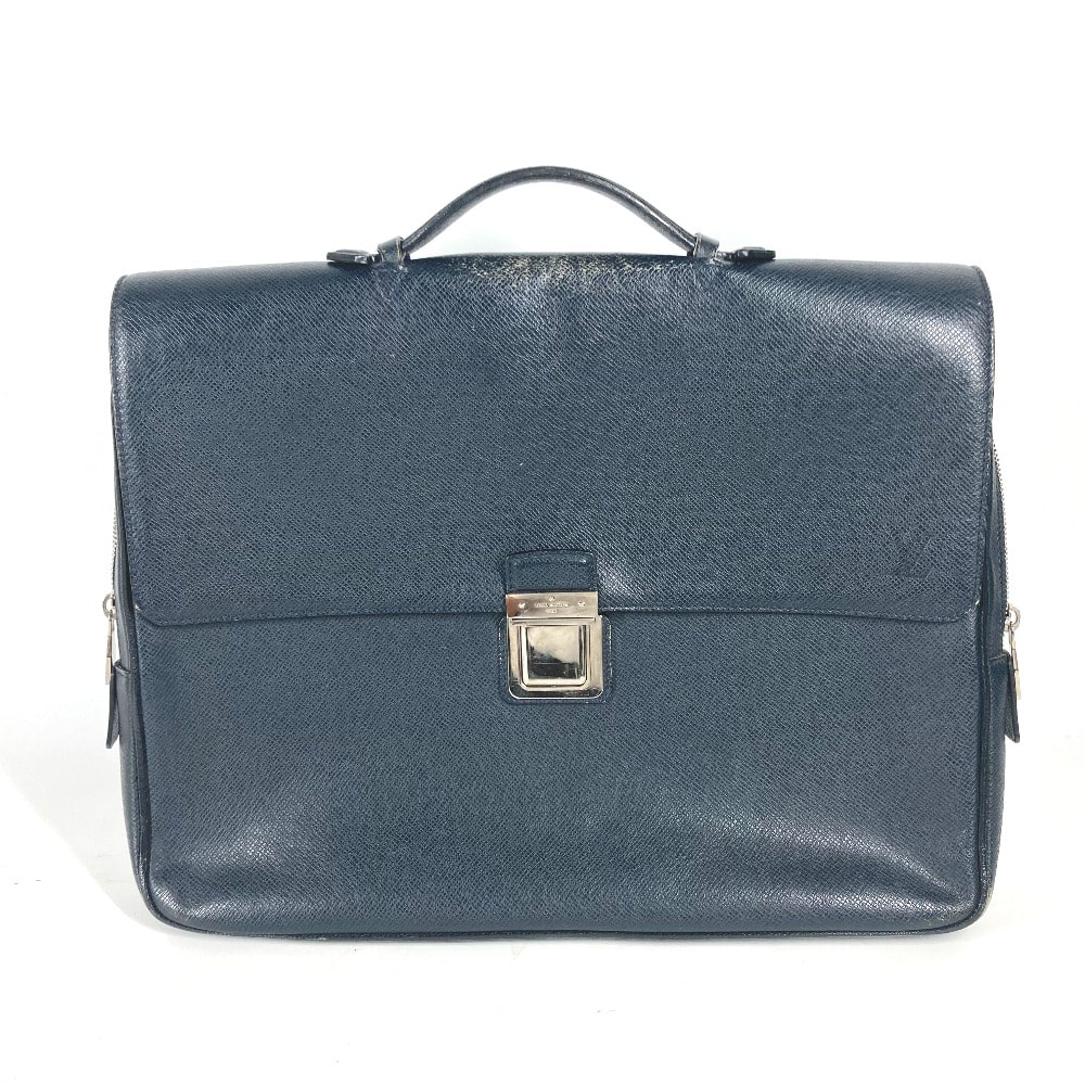 ルイヴィトン LOUIS VUITTON ヴァシリPM M32640 タイガ 書類バッグ ブリーフケース カバン ビジネスバッグ タイガレザー ボレアル ダークネイビー