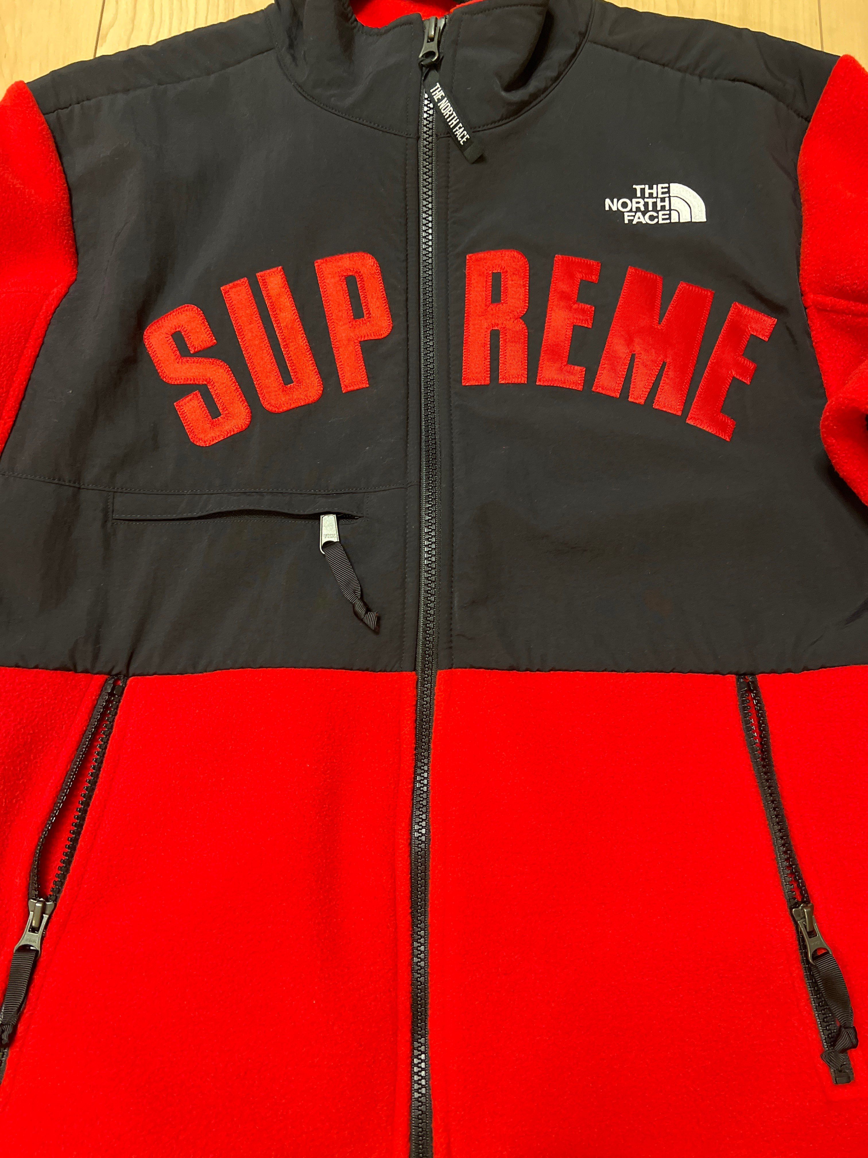 Supreme x The North Face Arc Logo Denali Fleece Jacket "Red"