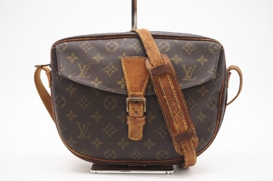 LOUIS VUITTON ルイ・ヴィトン モノグラム ジュヌフィーユ25 M51226 ショルダーバッグ ブラウン コーティングキャンバス レディース