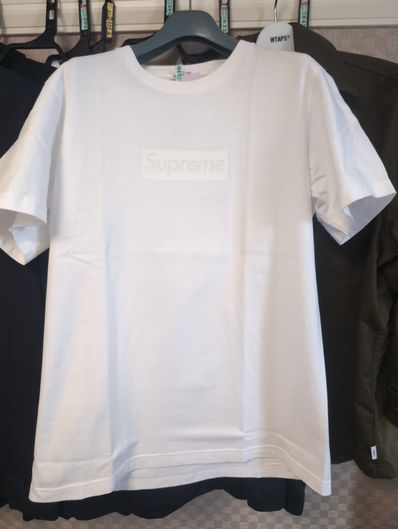Supreme Tonal Box Logo Tee "White"