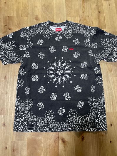 Supreme Small Box Tee "Bandana Black"(21SS)