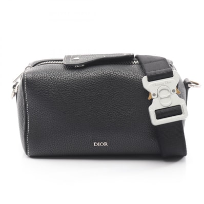 ディオール Dior ランゴ 22 ショルダーバッグ バッグ レザー メンズ レディース ブラック系 【中古】