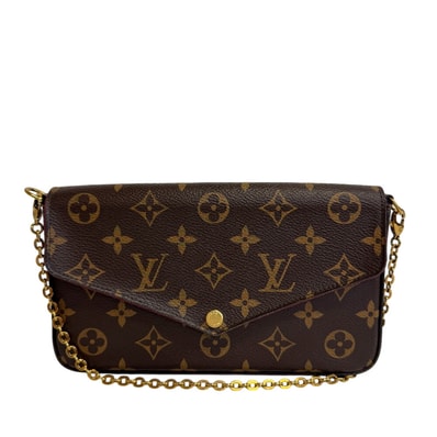 ルイヴィトン LOUIS VUITTON ショルダーバッグ モノグラム ポシェットフェリシー 2way チェーンショルダー M61276 ブラウン
