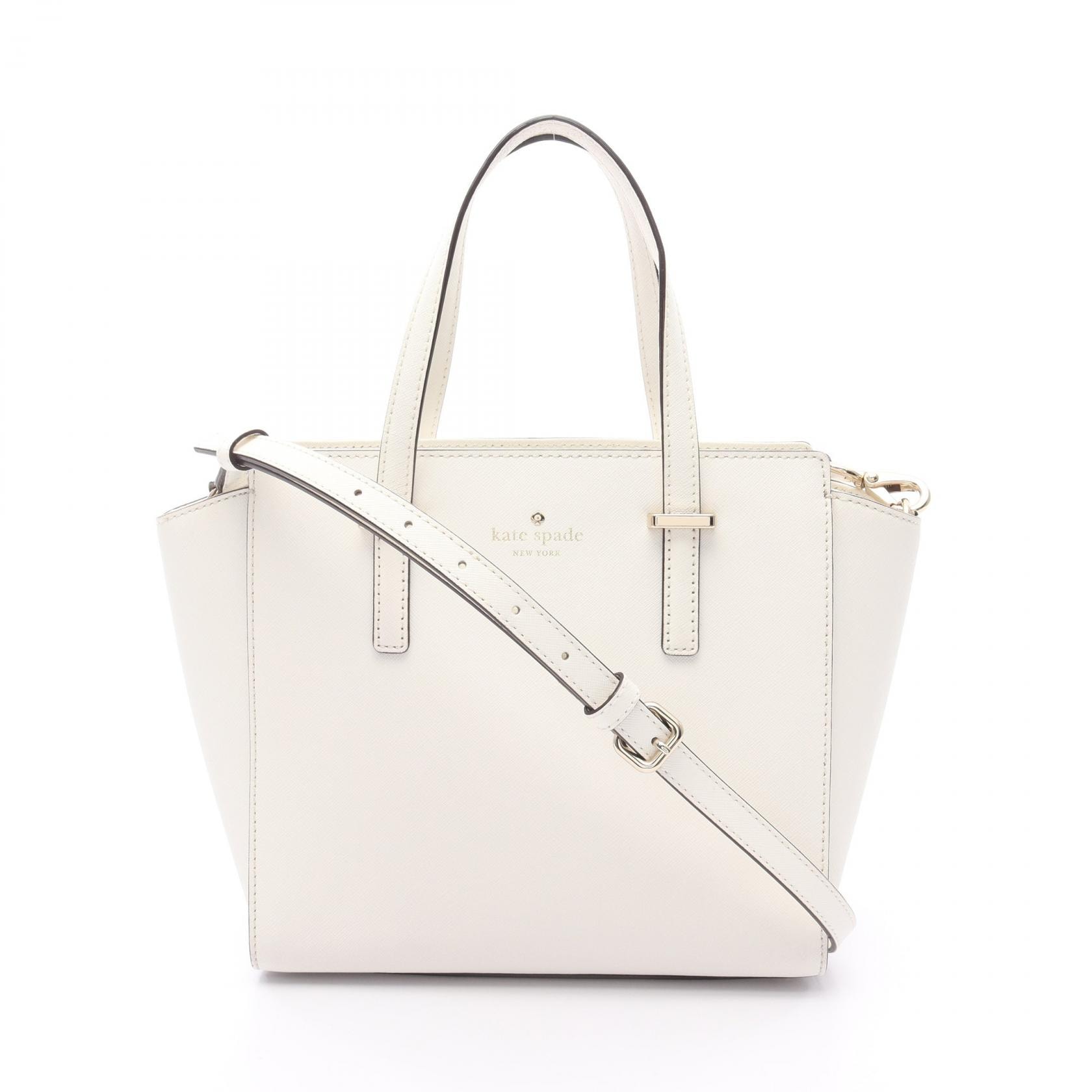 ケイトスペード Kate Spade CEDAR STREET SMALL HAYDEN シダーストリート スモールヘイデン ハンドバッグ バッグ レザー レディース ホワイト系 PXRU5491 【中古】