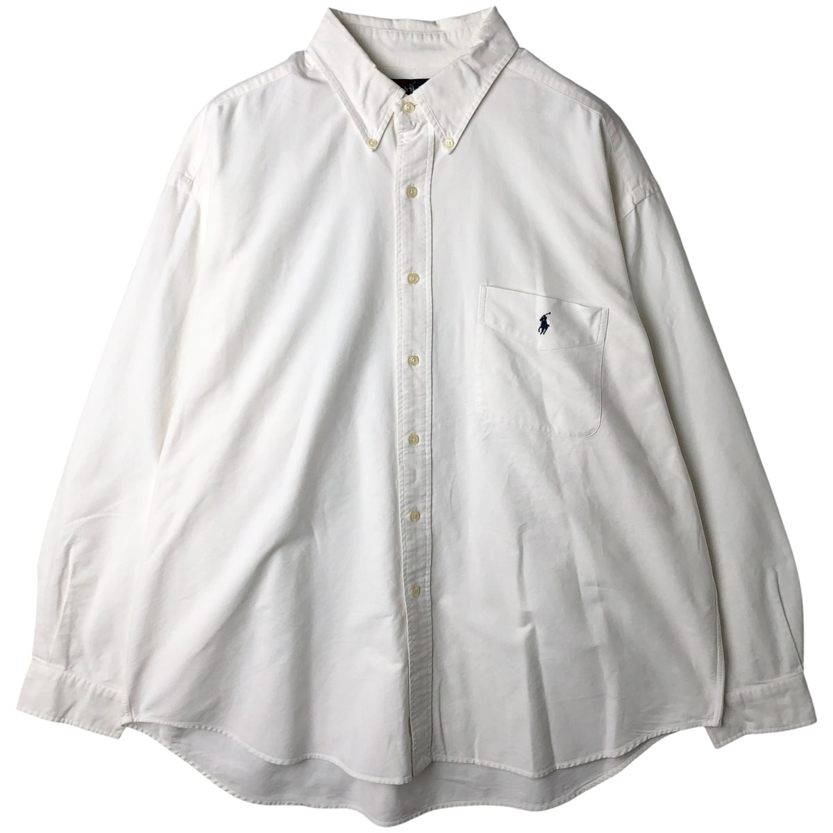 古着 ラルフローレン Ralph Lauren BIG SHIRT 長袖 ボタンダウンシャツ メンズXL相当/eaa609654