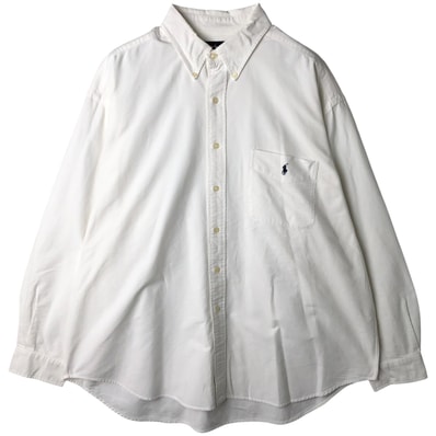 古着 ラルフローレン Ralph Lauren BIG SHIRT 長袖 ボタンダウンシャツ メンズXL相当/eaa609654