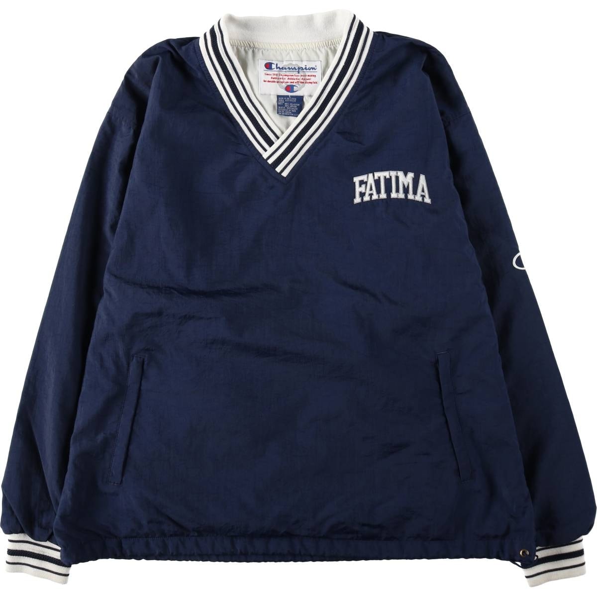 古着 チャンピオン Champion Vネック ナイロンプルオーバー メンズL相当/eaa648699