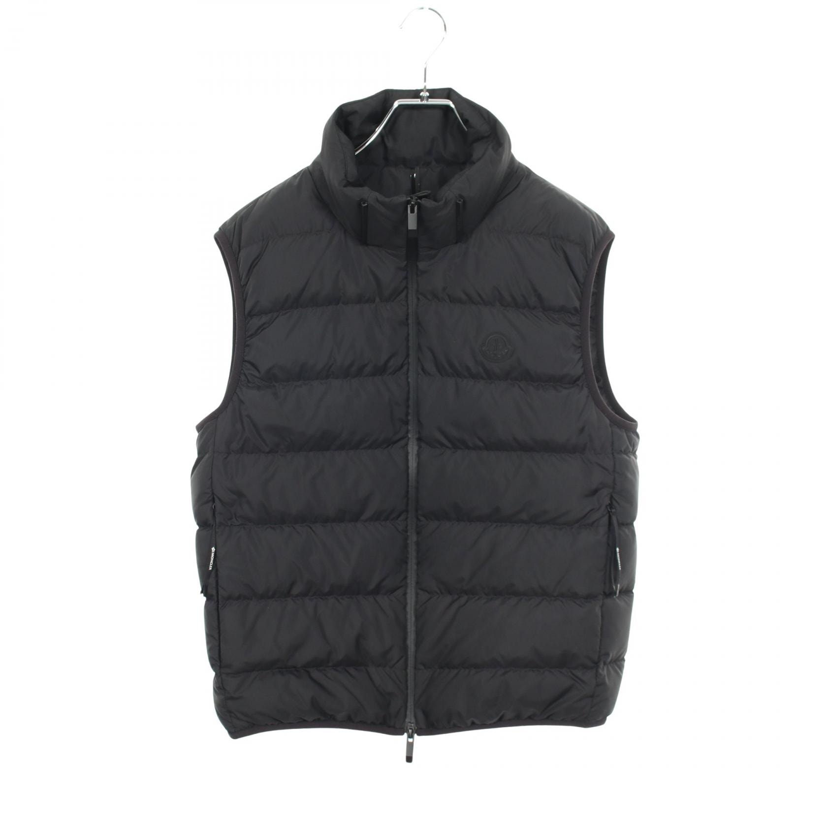 モンクレール MONCLER VALMASQUE ダウンベスト 衣料品 アウター ポリエステル レディース ブラック系 1A00049 【中古】