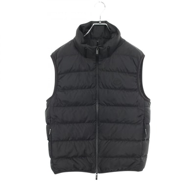 モンクレール MONCLER VALMASQUE ダウンベスト 衣料品 アウター ポリエステル レディース ブラック系 1A00049 【中古】