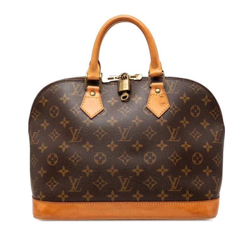 ルイ ヴィトン モノグラム アルマPM ハンドバッグ M51130 ブラウン PVC レザー レディース LOUIS VUITTON 【中古】