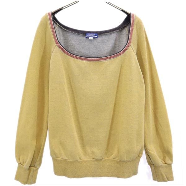 BURBERRY BLUE LABEL バーバリーブルーレーベル 三陽商会 長袖 カットソー 38 イエロー系
