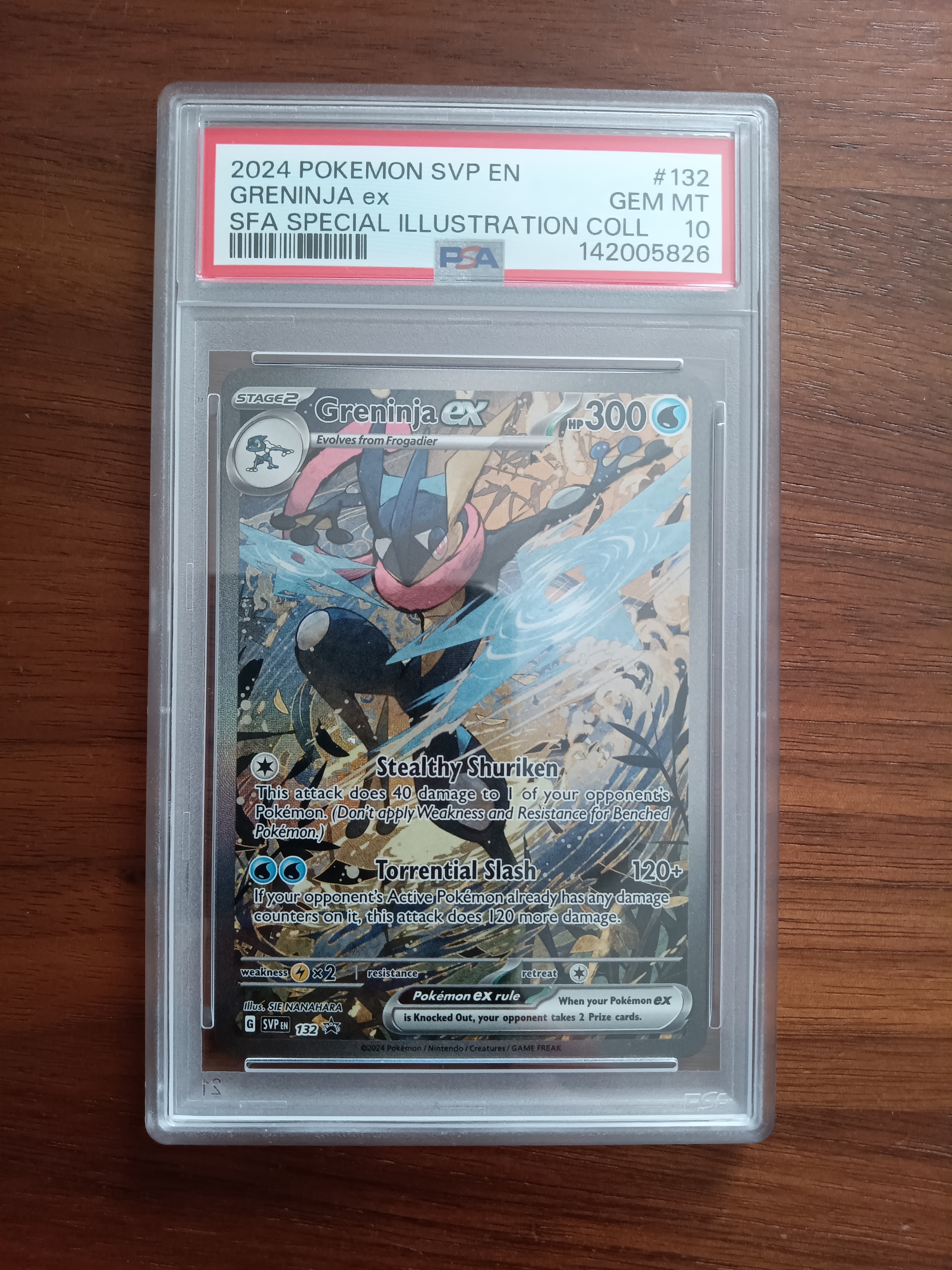 PSA10】ゲッコウガex P [SVP EN 132]【英語版】(スカーレット