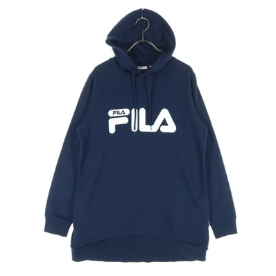 美品 FILA フィラ 長袖 パーカー F ネイビー