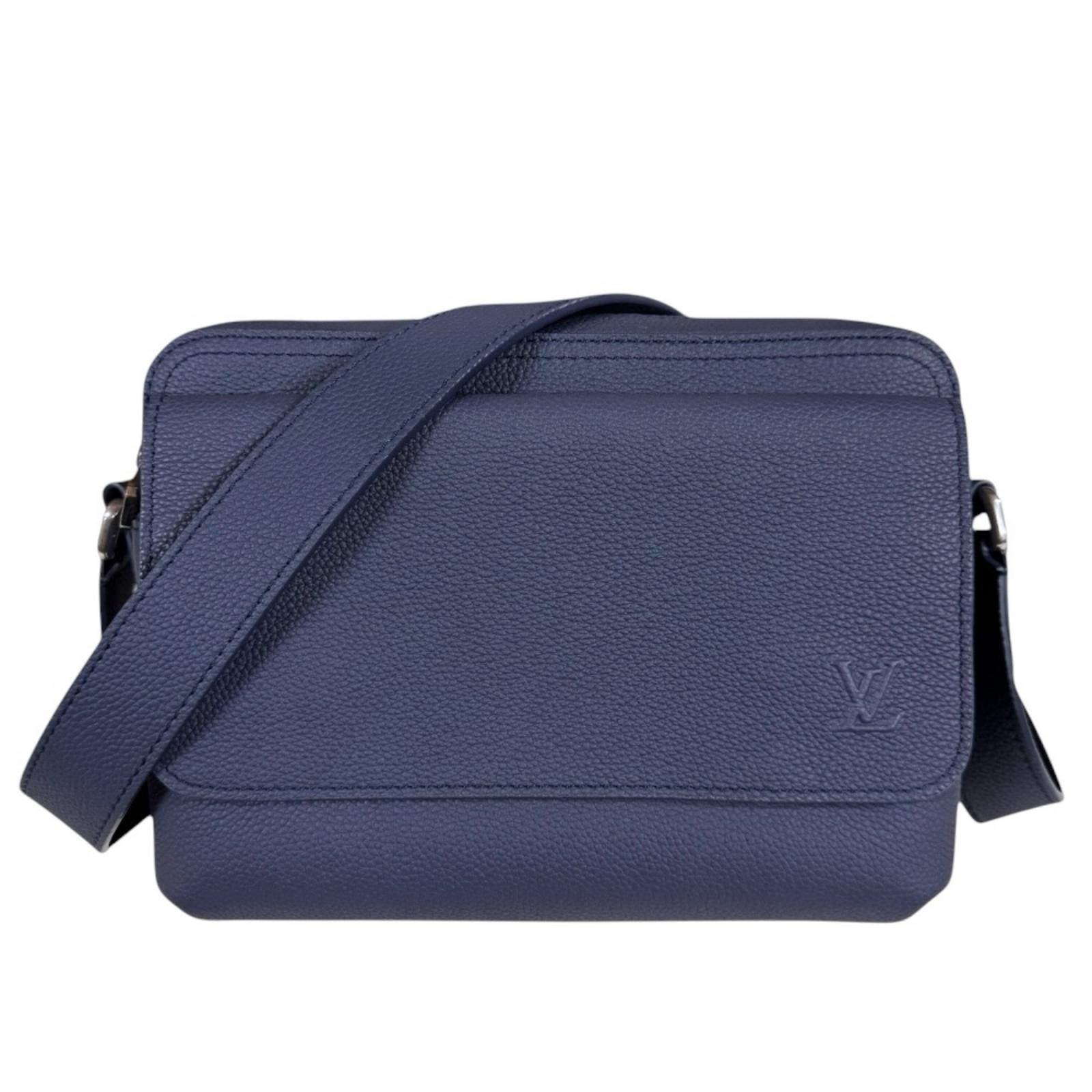 ルイヴィトン ボーディング・メッセンジャー アエログラム ショルダーバッグ M15260 ネイビー ユニセックス LOUIS VUITTON  中古
