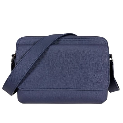 ルイヴィトン ボーディング・メッセンジャー アエログラム ショルダーバッグ M15260 ネイビー ユニセックス LOUIS VUITTON 中古