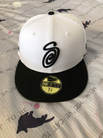 Stussy CURLY S NEW ERA CAP "White"