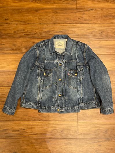 sacai x LEVI'S Men's Denim Jacket "Blue" 25-03708M / 0035I-0002