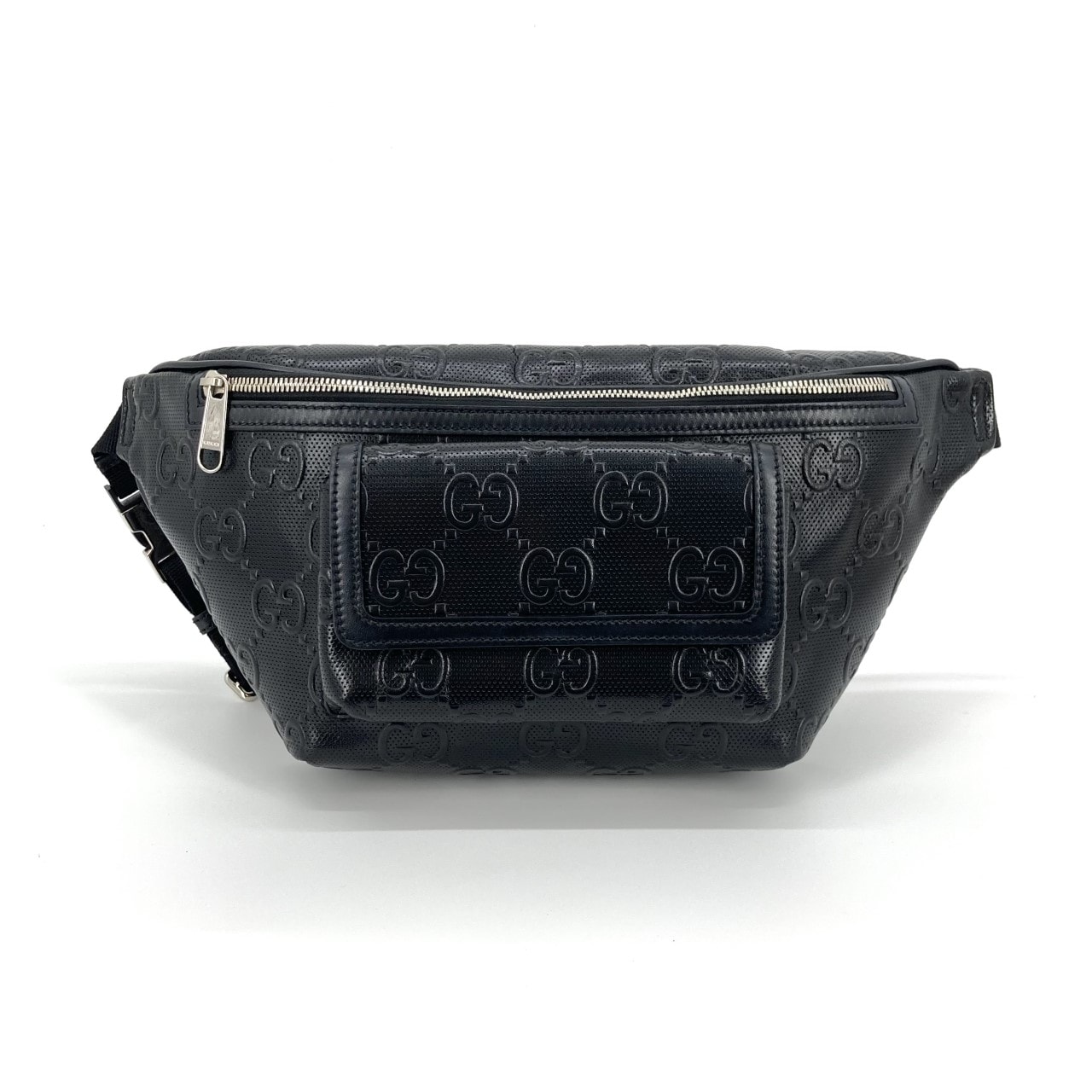 GUCCI(グッチ) GGエンボス レザー 645093 ボディバッグ ブラック