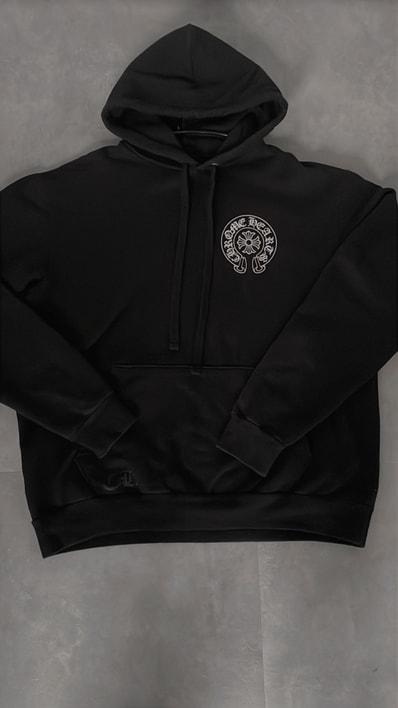 Chrome Hearts Tokyo Exclusive Horseshoe Print Pullover Hoodie "Black"