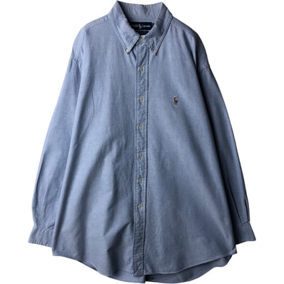 古着 ラルフローレン Ralph Lauren YARMOUTH 長袖 ボタンダウンシャツ メンズXL相当/eaa634417