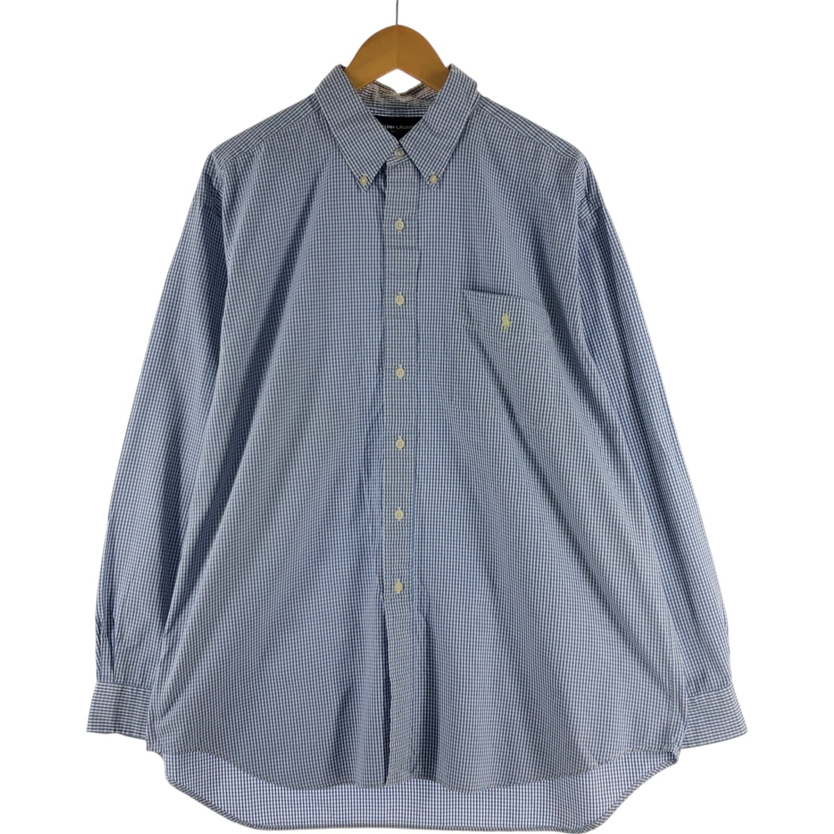 古着 ラルフローレン Ralph Lauren RALPH LAUREN GOLF 長袖 ボタンダウンチェックシャツ メンズXL相当/eaa535717