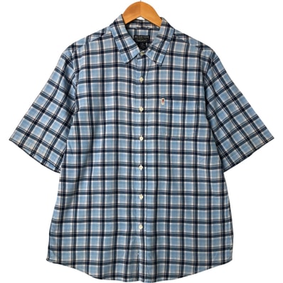 古着 00年代 ラルフローレン Ralph Lauren POLO JEANS COMPANY 半袖 ボタンダウン チェックシャツ メンズL相当/eaa550500