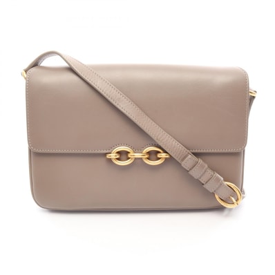 サンローランパリ SAINT LAURENT PARIS マイヨン ショルダーバッグ バッグ レザー レディース ベージュ系 649795 【中古】