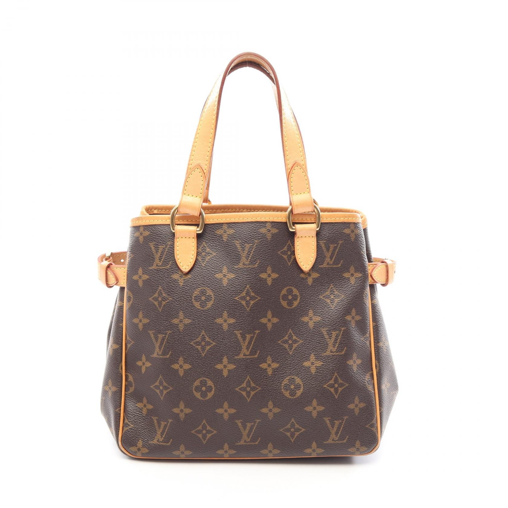 ルイ・ヴィトン LOUIS VUITTON バティニョール ハンドバッグ バッグ PVCコーティングキャンバス レザー モノグラム レディース ブラウン系 M51156 【中古】