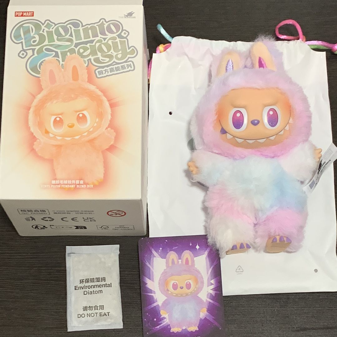 POP MART THE MONSTERS (LABUBU) Big into Energy Series Plush Pendant LUCK