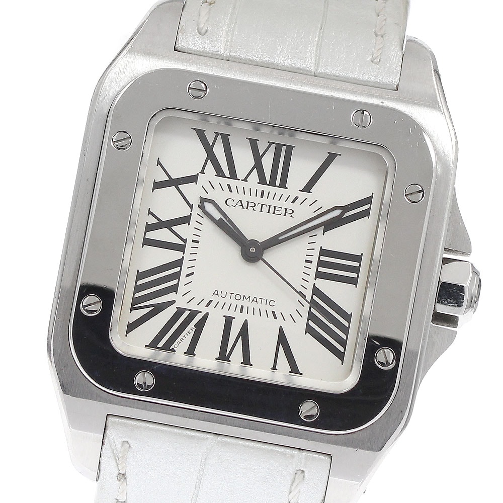 ★保 カルティエ サントス100 MM W20126X8 ボーイズ 【中古】