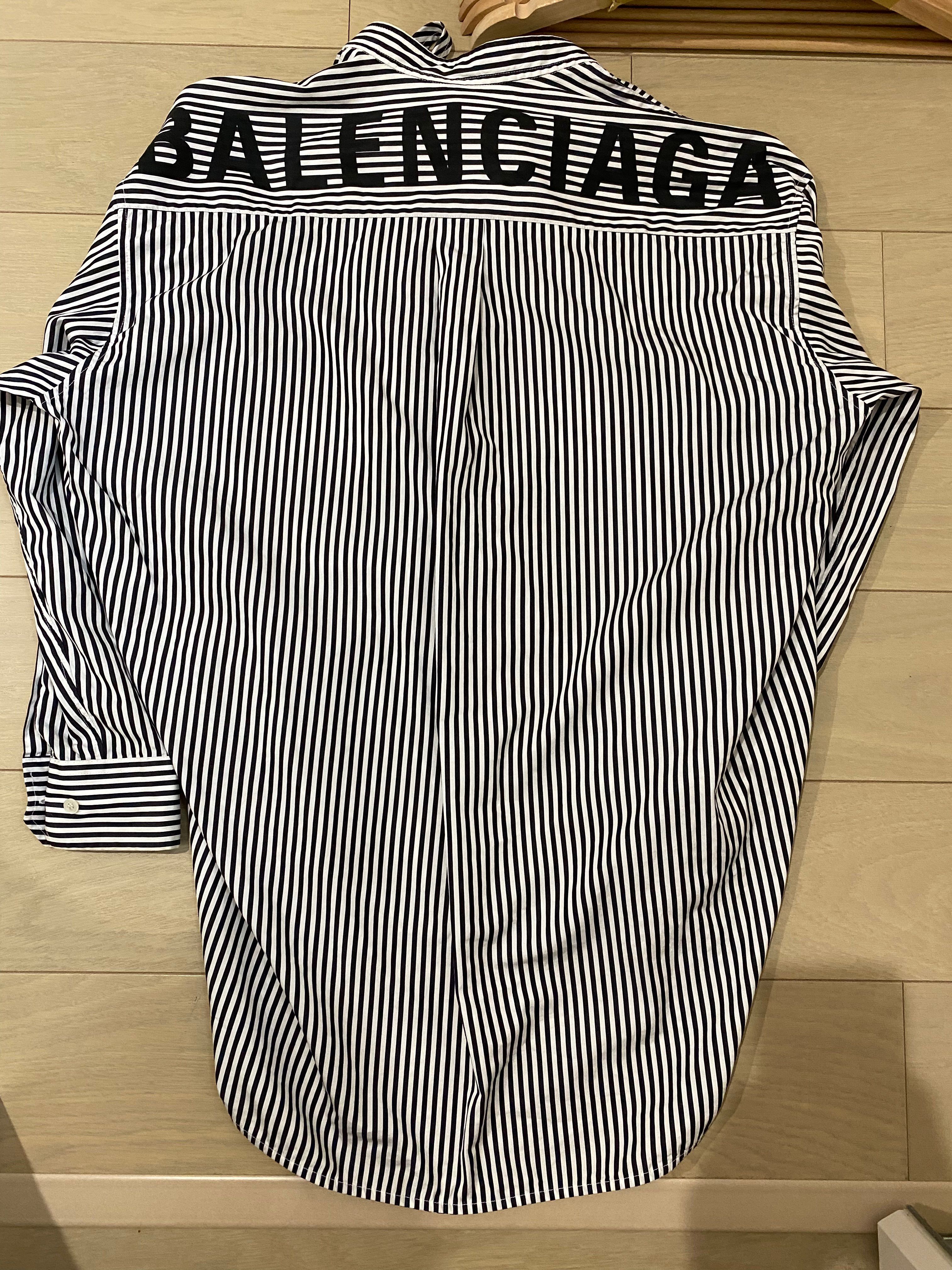 BALENCIAGA シャツ ブラウス ロゴ ニュースウィング