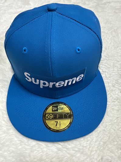 Supreme Money Box Logo New Era "Light Blue"