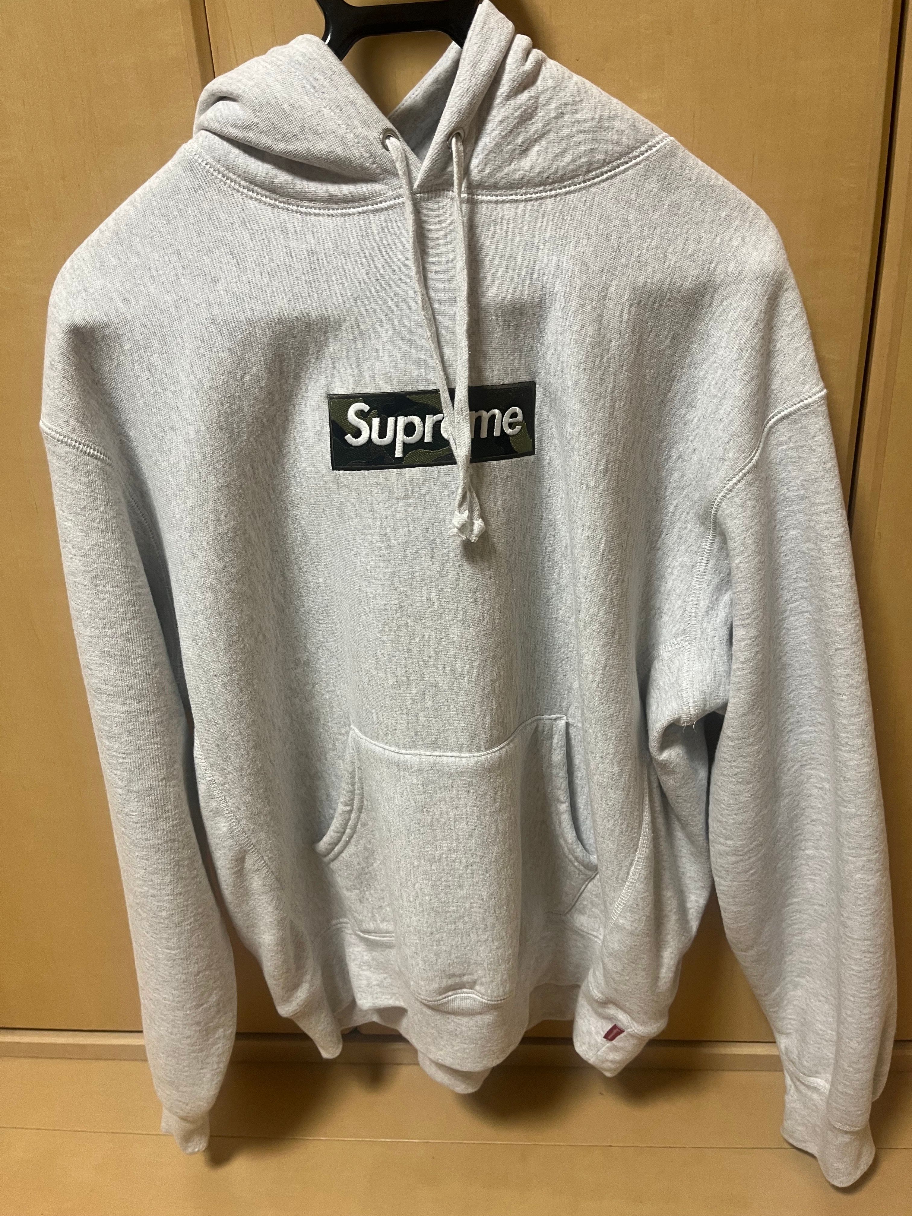 Supreme Box Logo Hooded Sweatshirt "Ash Grey" (23FW)