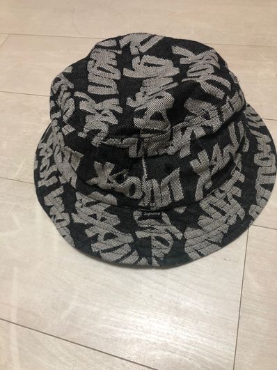 Supreme Fat Tip Jacquard Denim Crusher "Black"