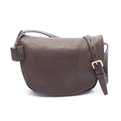 ロエベ LOEWE ヘリテージ ショルダーバッグ バッグ レザー レディース ブラウン系 376.79.752 【中古】