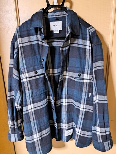 Wtaps WCPO 01 / LS / Cotton. Flannel. Textile "Green"
