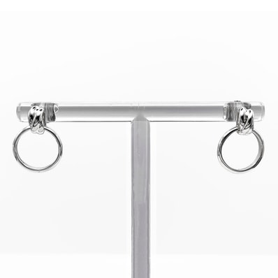 TIFFANY&Co. ティファニー パロマメロディ サークル ピアス SV925 シルバー 新品仕上済 レディース 【中古】