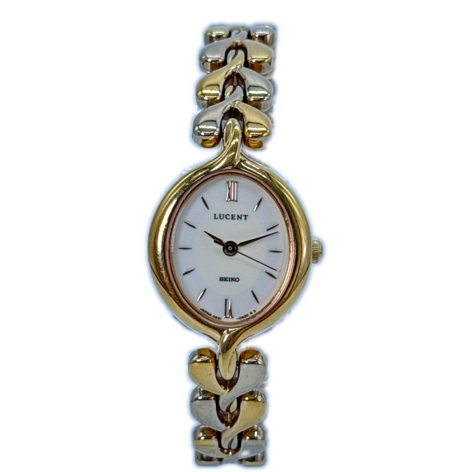 正常可動 美品 SEIKO セイコー 4N21-5160 腕時計 ルーセント ゴールド 1D1215 時計 ファッション小物 レディース