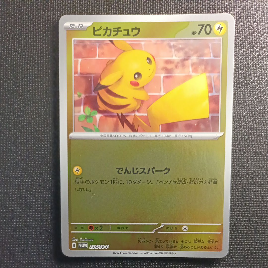 ピカチュウ P [SV-P 216](プロモカードパック「ポケカの夏がキタ!プロモカードGetキャンペーン!」)