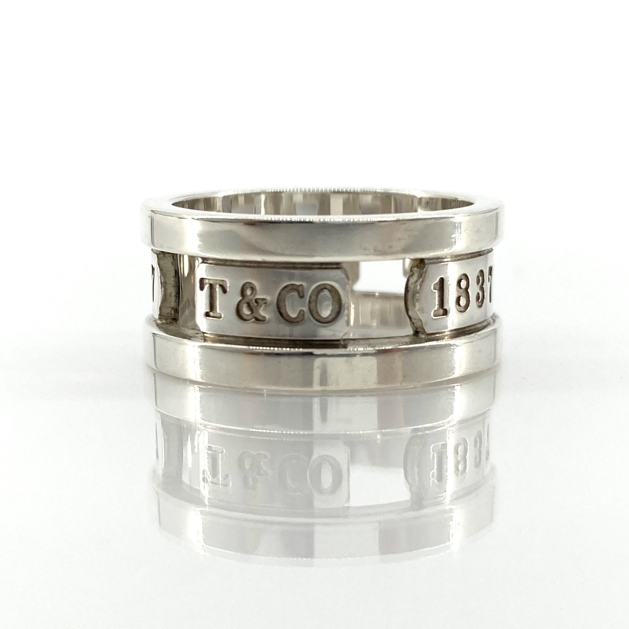 TIFFANY&Co.(ティファニー) 1837エレメント ヴィンテージ Ag925 #15.5号 リング・指輪 8.21g シルバー