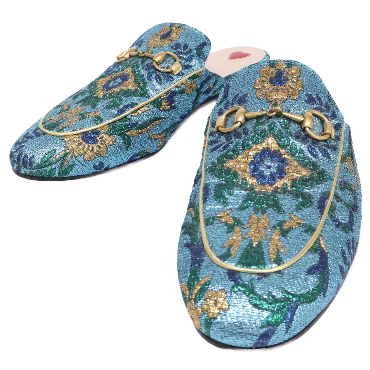 グッチ 【美品】472640 プリンスタウン ホースビット ミュール 39 1/2