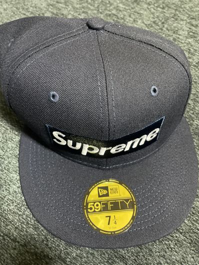 Supreme No Comp Box Logo New Era "Navy"